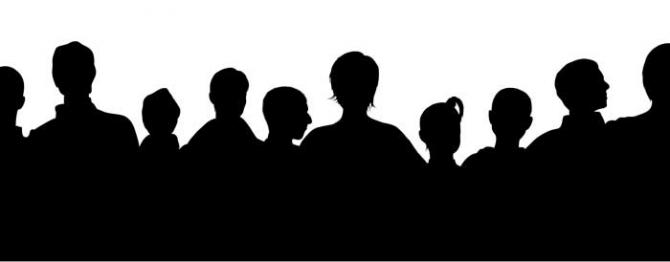 Illustration med profiler av människor