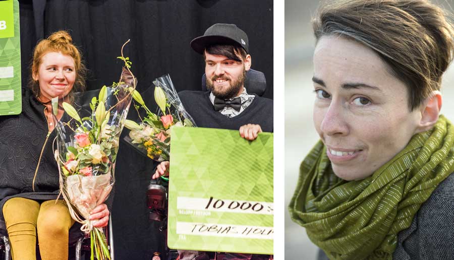 Emilia Wärff och Tobias Holmberg utsågs till de första stipendiaterna för snart två år sedan. "Det har blivit tuffare att arbeta med delaktighetsfrågor"