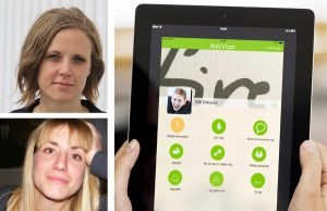 Lina Bjarnegård Carlsson och Johanna Björnhage har utvecklat nya appen "RättVisat" för att hjälpa personer att kommunicera utan tal.