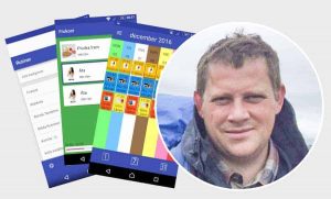 '- Jag var supertrött på våra analoga scheman och kalendrar som ofta gick söner eller försvann