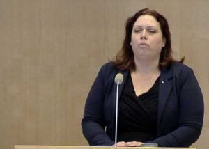 Christina Örnebjär argumenterade för sin motion i riksdagen idag och fick med sig en majoritet.