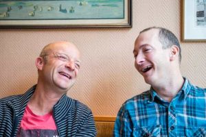 Jonas Gardell och Jonas Helgesson. Foto: Linnea Bengtsson