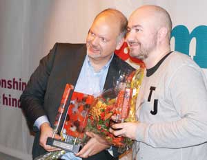 Pär Larshans, Max Restauranger, och Pär Johansson hyllades under tisdagen.