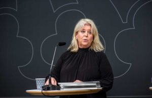 Socialtjänstminister Camilla Waltersson Grönvall (M). Foto: Linnea Bengtsson.