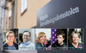 Josefin Mikaelsson, Patrik Silverudd, Linda Forzelius, Jonas Franksson och Anna Barsk Holmbom. Foton: Linnea Bengtsson.