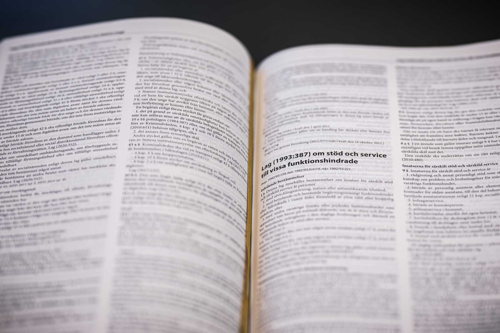 Sveriges rikes lag. Foto: Linnea Bengtsson.