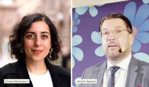 Simona Mohamsson och Jimmie Åkesson.