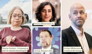 Sophie Karlsson, Simona Mohamsson, Jimmie Åkesson och Nicklas Mårtensson.